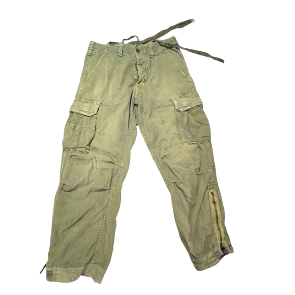 Abercrombie & Fitch Other - Abercrombie and Fitch Vintage Army Green Paratroop Cargo Pants Men' Size Medium